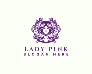 Lady Flower Goddess  logo design