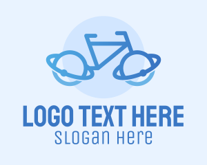 Cycle - Planet Orbit Bicycle logo design