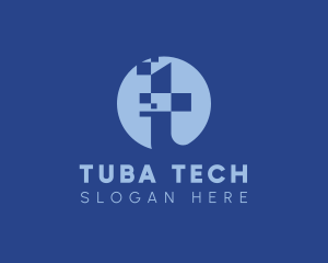 Tech Data Letter T logo design