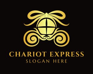 Ribbon Gift Chariot logo design