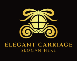 Carriage - Ribbon Gift Chariot logo design