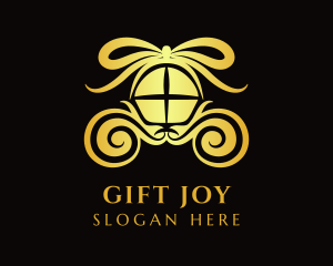 Ribbon Gift Chariot logo design