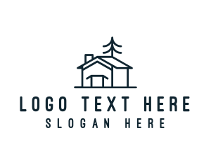 Bed And Breakfast - Cabin House Workshop logo design