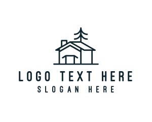 Bed And Breakfast - Cabin House Homestead logo design