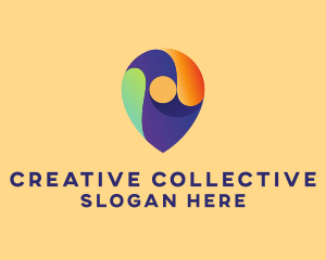 Creative Location Pin logo design