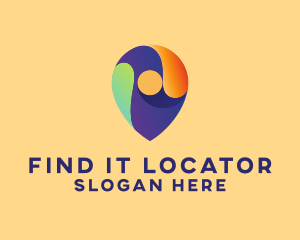 Creative Location Pin logo design