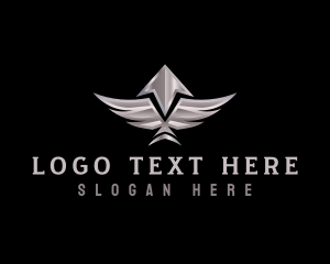 Shipping - Wings Arrow Logistic logo design