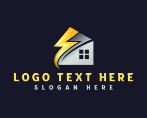 Electricity Energy House logo design