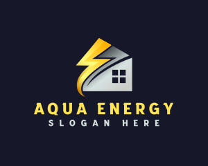 Electricity Energy House logo design