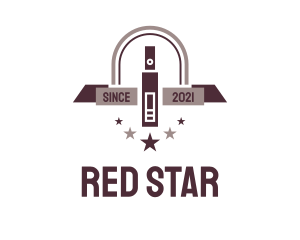 Red Star Vape logo design