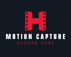 Footage - Cinema Film Reel Letter H logo design