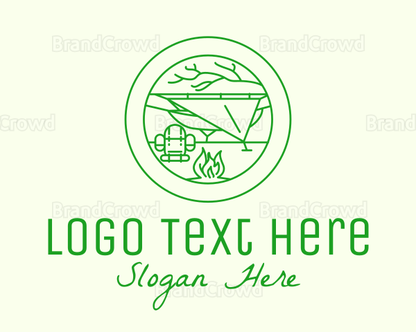 Outdoor Camping Backpack Logo