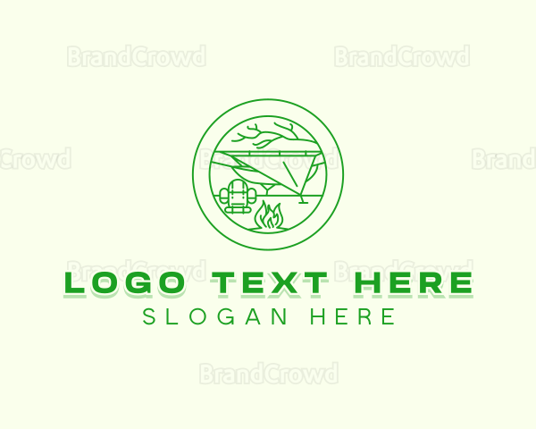 Outdoor Camping Backpack Logo