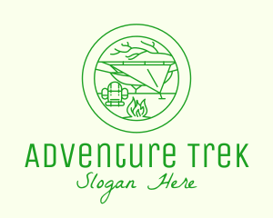 Outdoor Camping Backpack logo design