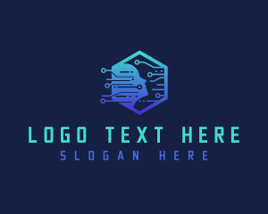 Cyborg - Ai Digital Human logo design