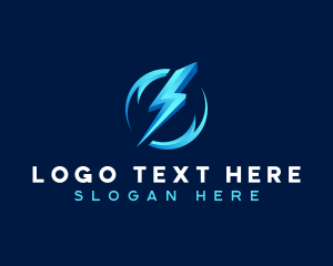 Bolt Lightning Power logo design