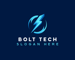 Bolt Lightning Power logo design