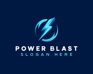 Bolt Lightning Power logo design