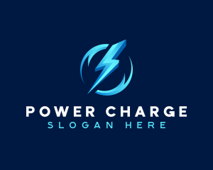 Bolt Lightning Power logo design