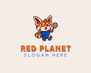 Red Panda Badminton logo design