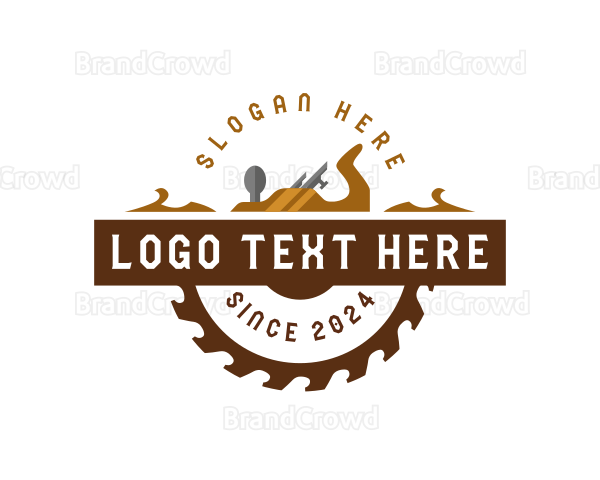 Woodworking Planer Saw Logo