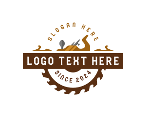 Timber - Woodworking Planer Saw logo design