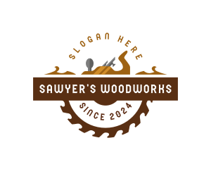 Woodworking Planer Saw logo design