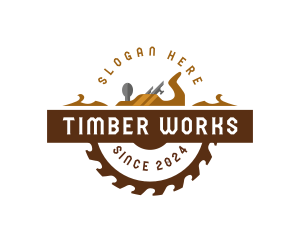 Woodworking Planer Saw logo design