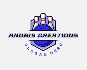 Sports Bowling Competition logo design