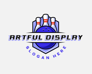 Sports Bowling Competition logo design