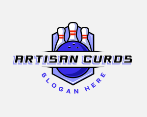 Sports Bowling Competition logo design