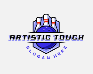 Sports Bowling Competition logo design