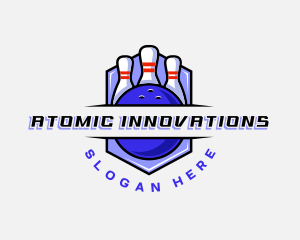 Sports Bowling Competition logo design