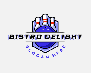 Sports Bowling Competition logo design