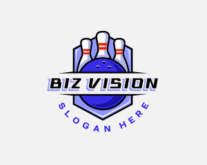 Sports Bowling Competition logo design