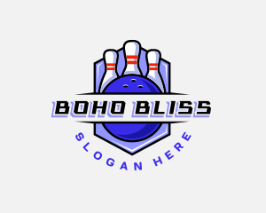 Sports Bowling Competition logo design