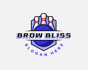 Sports Bowling Competition logo design