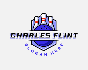 Sports Bowling Competition logo design