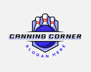 Sports Bowling Competition logo design