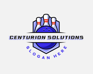 Sports Bowling Competition logo design