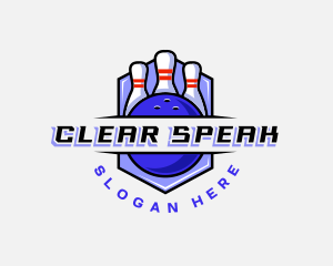 Sports Bowling Competition logo design