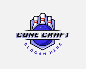 Sports Bowling Competition logo design