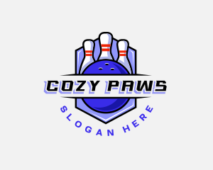 Sports Bowling Competition logo design