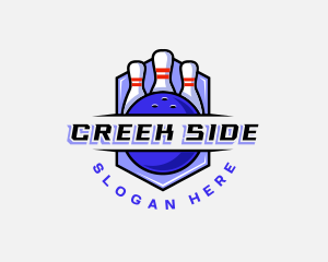 Sports Bowling Competition logo design