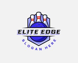 Sports Bowling Competition logo design