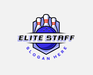 Sports Bowling Competition logo design