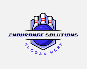 Sports Bowling Competition logo design