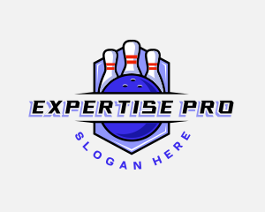 Sports Bowling Competition logo design