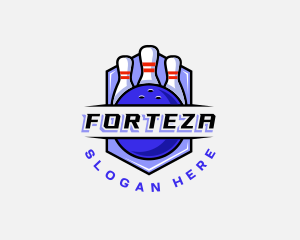 Sports Bowling Competition logo design