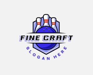 Sports Bowling Competition logo design